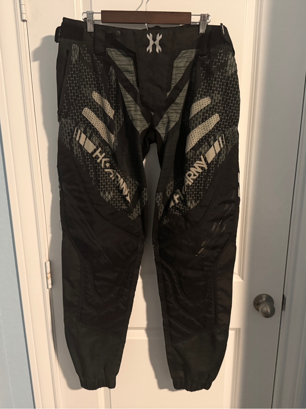 HK Army Freeline Jogger Fit Black and Gray Airsoft | Paintball Pants 2XL